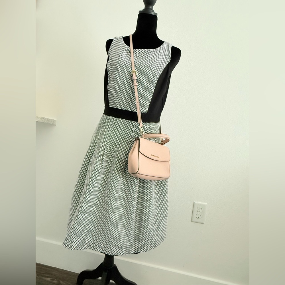 Black and White Fit & Flare White House black market Dress